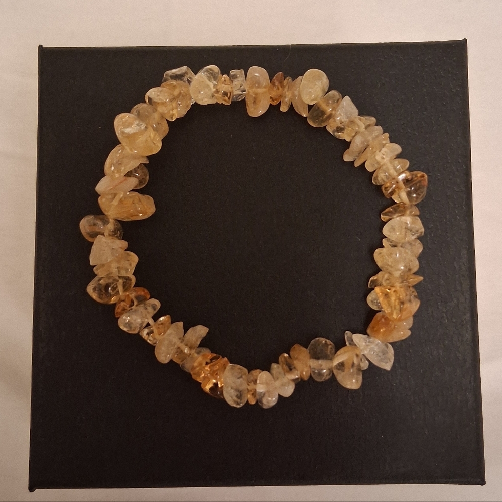 ELEGANT NATURAL CITRINE STONE BRACELET
